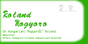 roland mogyoro business card